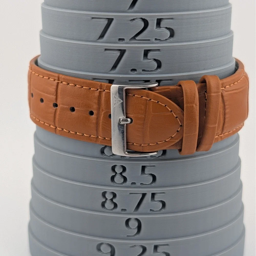 Elgin II EL2C1 Men's Rectangular Quartz Sunburst Dial Date Watch New Strap Y2K